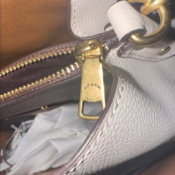 Coach Willow Shoulder Bag in Chalk Colorblock - Picture 10 of 11